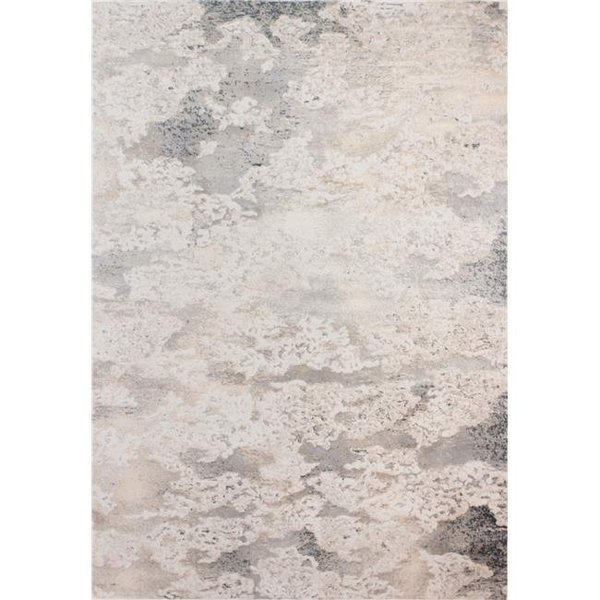 Bashian Bashian A160-BE-4X6-PRS114 Amalfi Collection Abstract Transitional Polyester Power Loom Area Rug; Beige - 3 ft. 6 in. x 5 ft. 6 in. A160-BE-4X6-PRS114